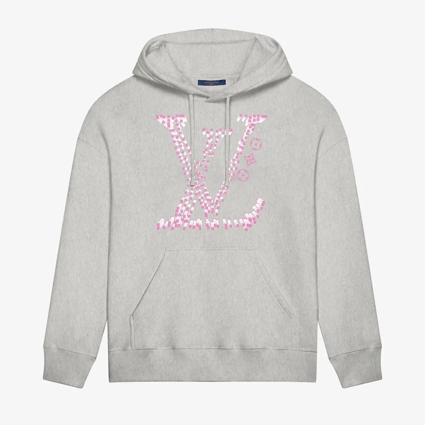 Pink Classic Letter Print Hoodie